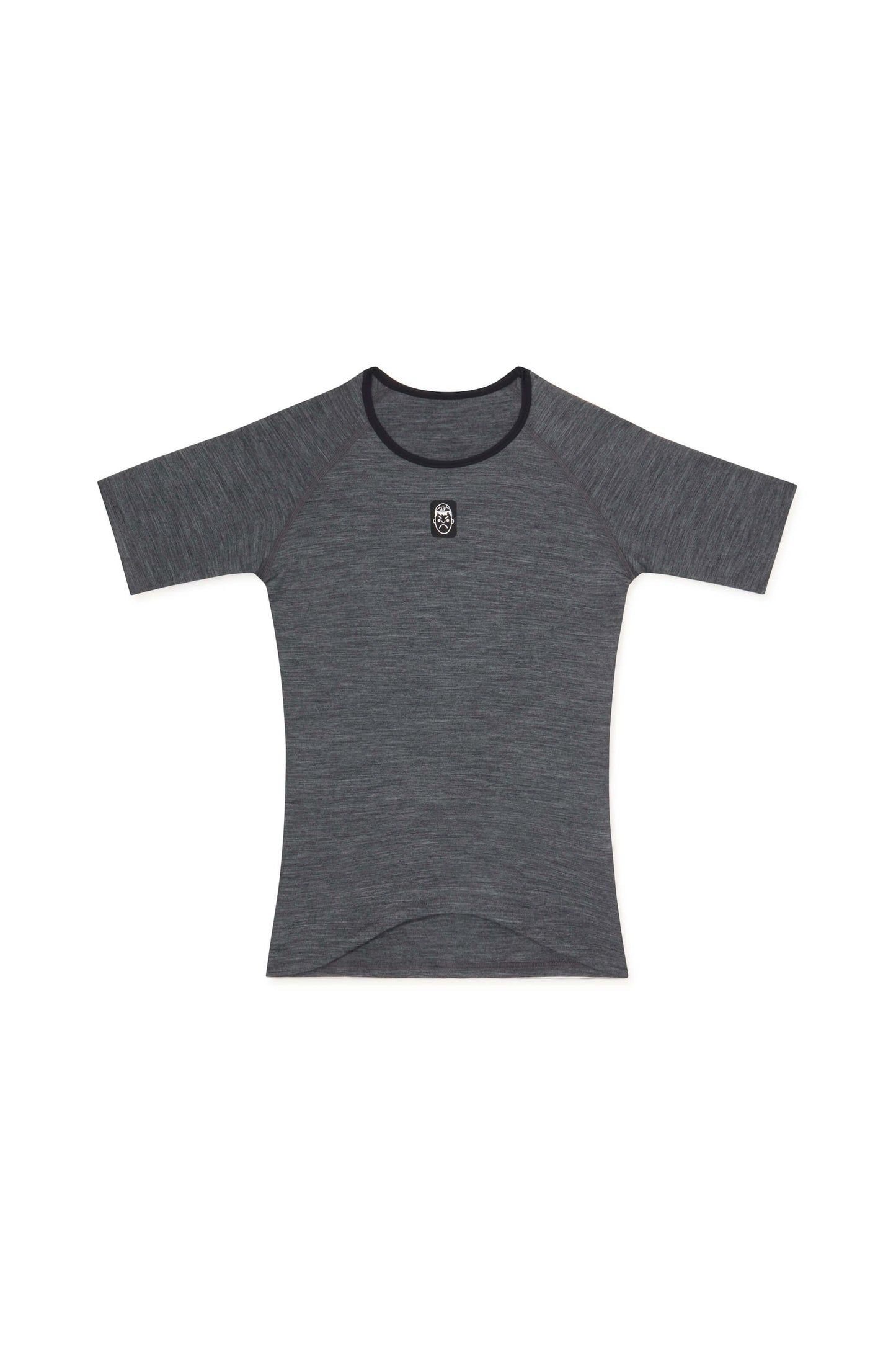 Short Sleeve Merino Wool Cycling Base Layer | Graphite