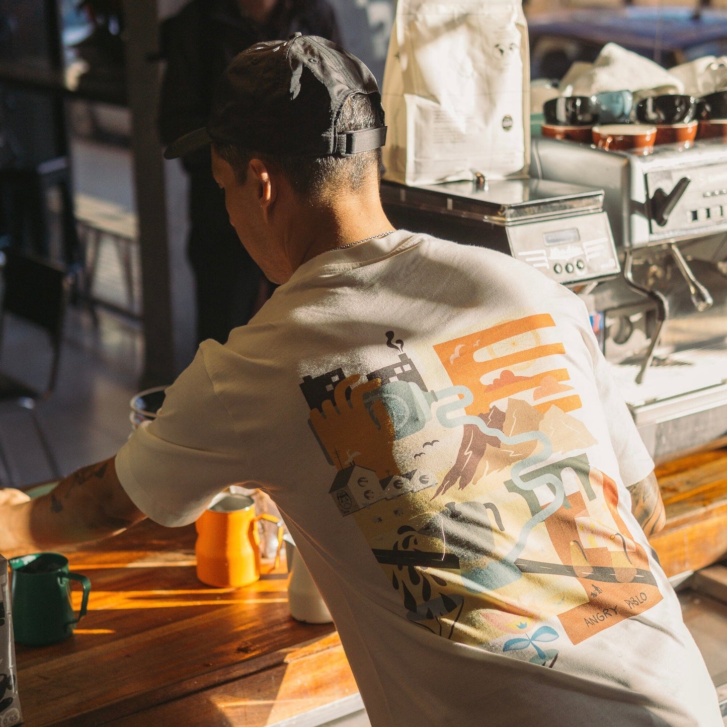 ‘Pursuit of Happiness’ Oversized Tee / Off-White