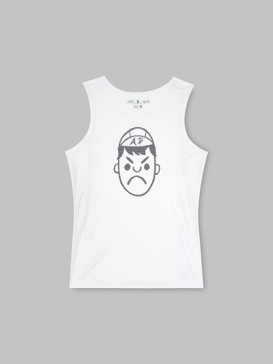 White Mesh Cycling Base Layer