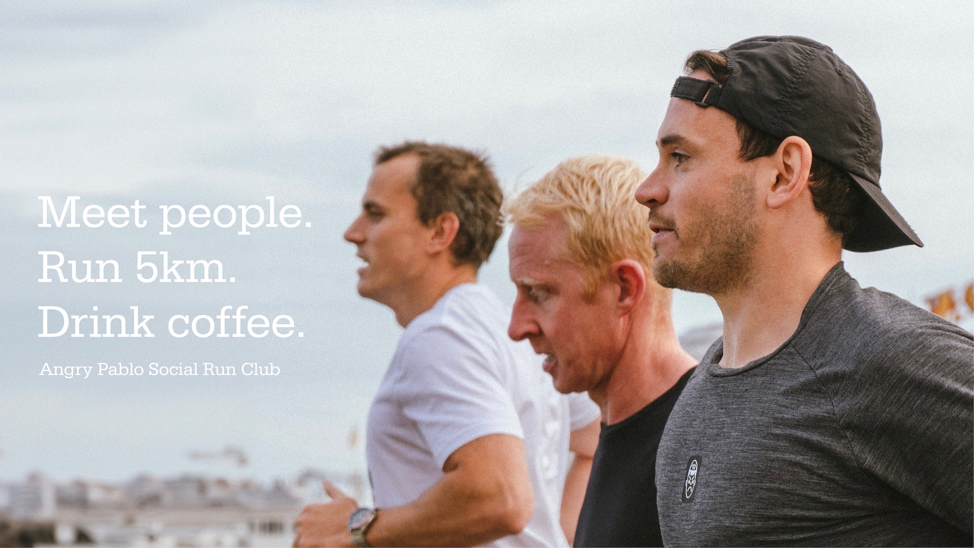 A photo showing running at the Angry Pablo Social Run Club in Brighton