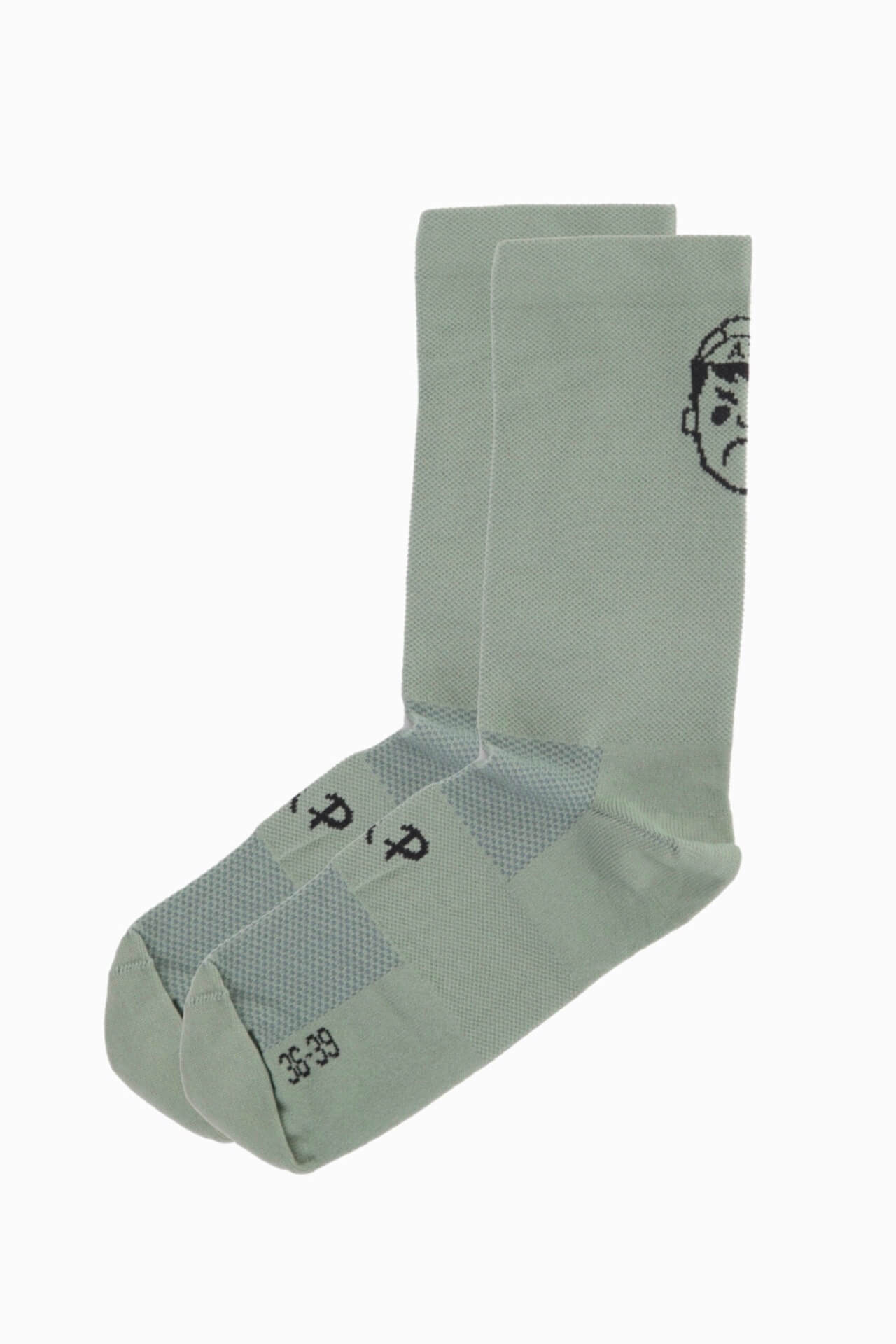 High Top Classic Cycling Socks - Sage Green