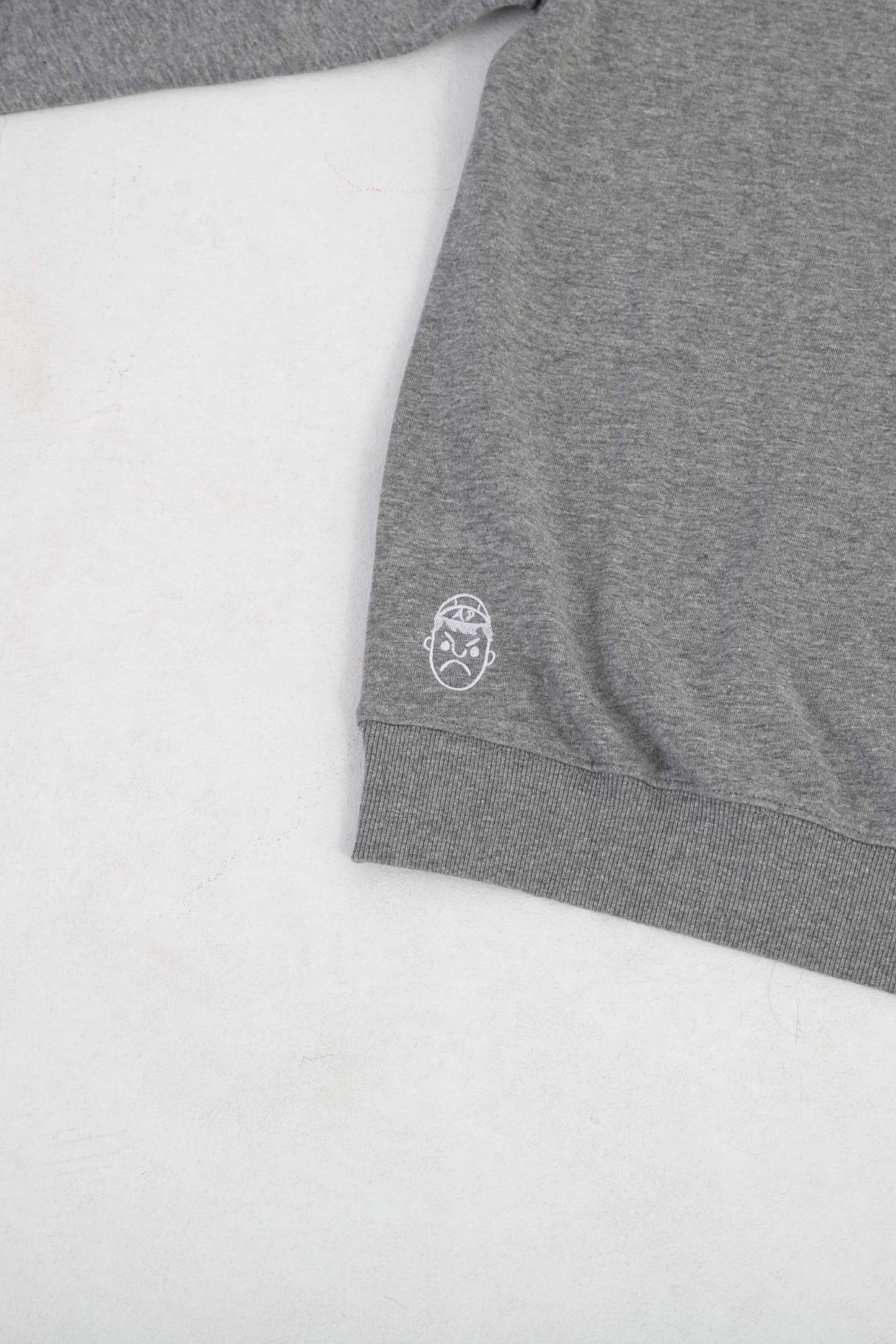 Classic Heavy Sweatshirt - Textured Grey / White