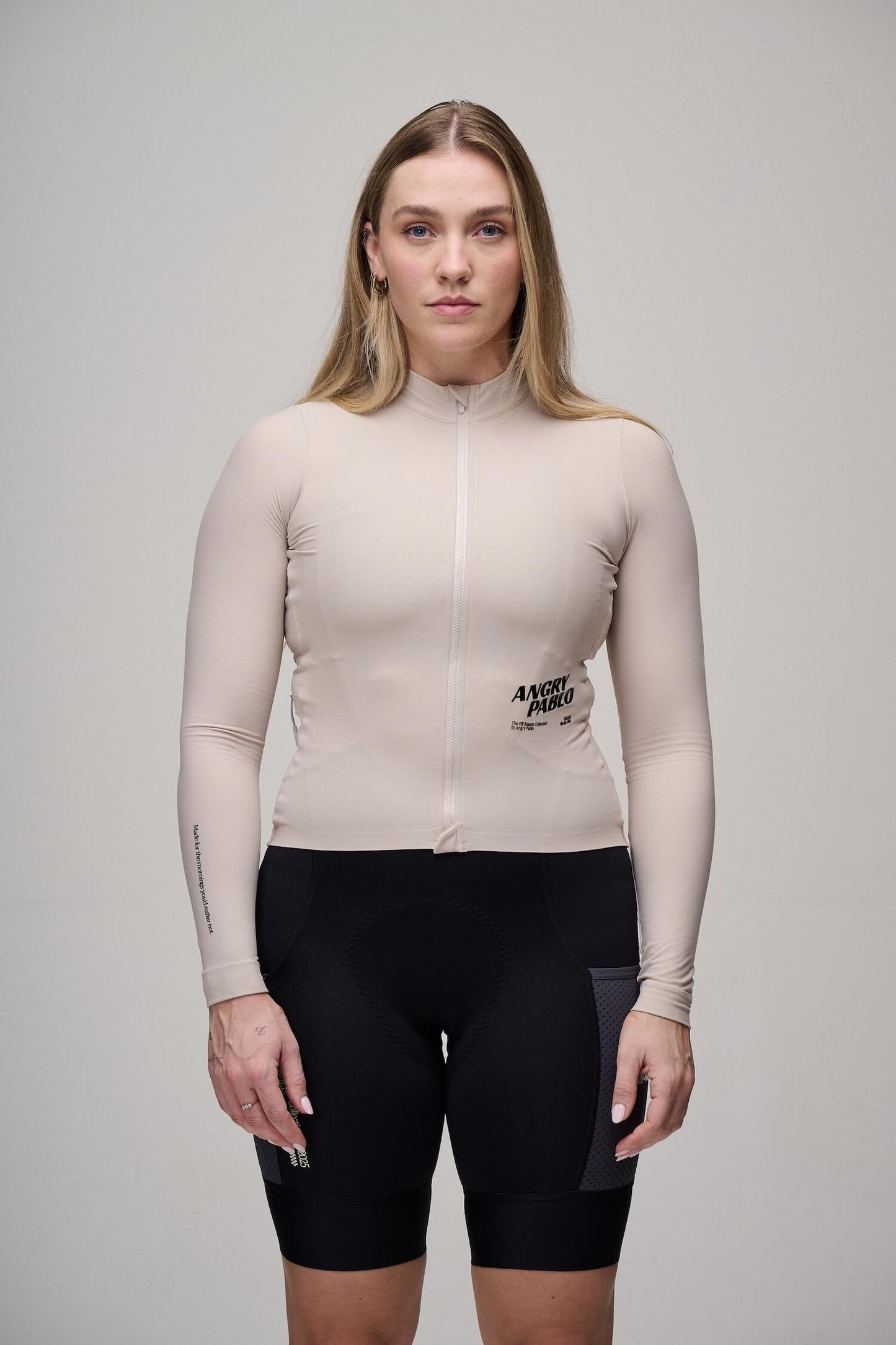 Off-Season Long Sleeve Cycling Jersey | Chalk