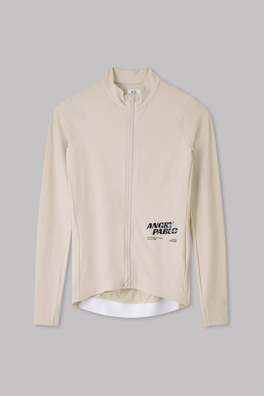 Off-Season Long Sleeve Cycling Jersey | Chalk