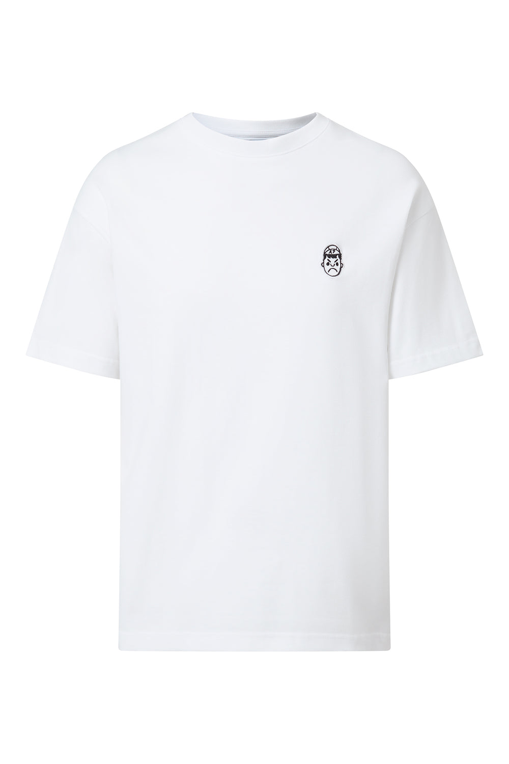 Oversized Signature Logo Tee / White