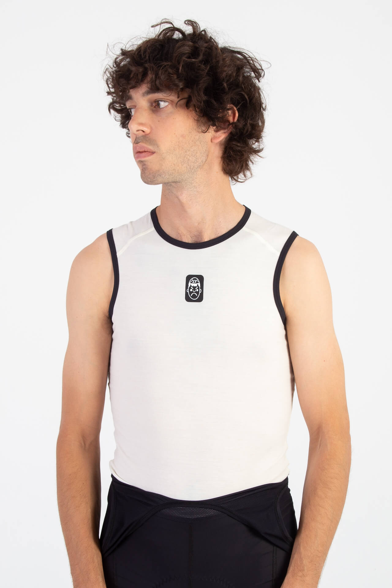 Sleeveless Cycling Base Layer | White Sand