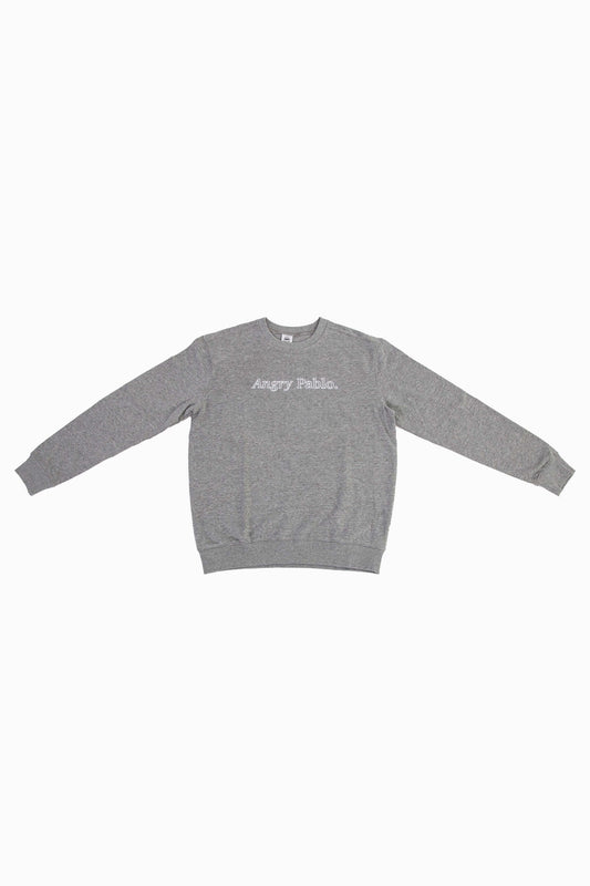Classic Heavy Sweatshirt - Textured Grey / White