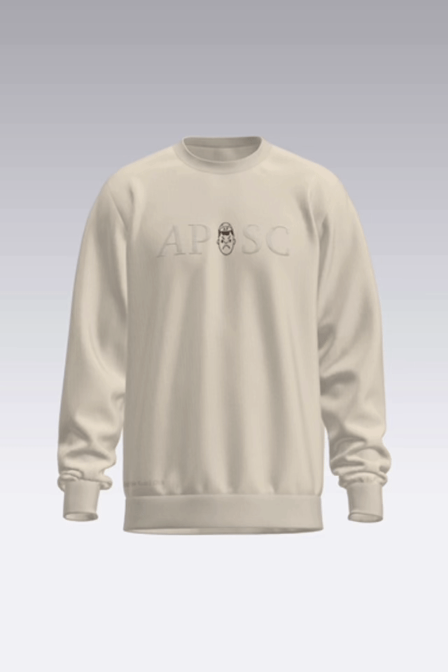 Angry Pablo Social Club Sweatshirt / Cream